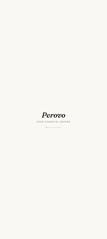 Perovo home screen